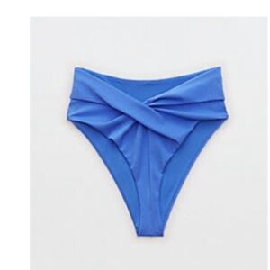 Aerie Shine Pique Twist Bikini Bottom